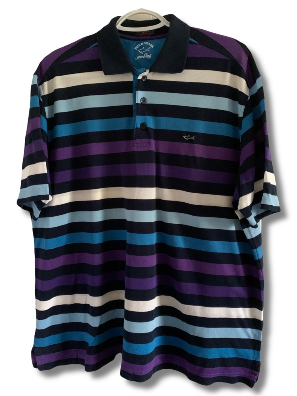 Paul & Shark Multi Colour Striped Polo Size XL